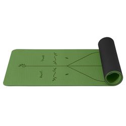 Good Nite Yogamat, gymnastiekmat, TPE, 6 mm, antislip, sportmat, fitnessmat, trainingsmat, pilates, mat, huidvriendelijk, ftalaatvrij, 183 x 61 cm, yoga, pilates, homegym workout
