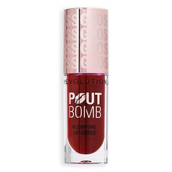 Revolution Beauty, Pout Bomb Gloss Volumizzante per Labbra, Brillantezza Intensa per Labbra Piene e Voluminose con Acido Ialuronico e Peptidi, Vegano e Senza Crudeltà, Mauve Chiaro