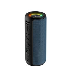 DCU TECNOLOGIC Altavoz Bluetooth LED 5.0 IPX5 Sonido 6 Modos de Luz Manos Libres para Llamadas IPX5 Impermeable Azul