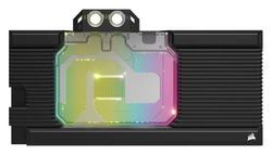 Corsair Hydro X Series XG7 RGB Waterblock pour Carte Graphique GeForce RTX 3090 Ti ASUS ROG Strix/TUF Gaming (Construction de la Plaque Froide en cuivre nickelé, Filetages Standard G1/4”) Noir