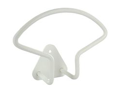 Cime Wired Hook Flat Platinum 3 Holes 88x70x3 mm L.178 mm. Width: 64 mm. Wire D.10 mm White Steel brochable Plate
