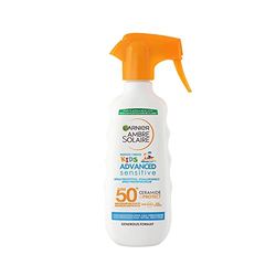 Garnier Ambre Solaire Advanced Sensitive Kids Ceramide Protect Spray Skyddande Gachette SPF50+, 270 ml