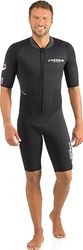 Cressi Endurance Man Shorty Wetsuit Muta con Zip Sternale, Neoprene 3 mm, Nero, Uomo, M