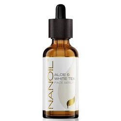 Nanoil Aloe & White Tea Face Serum 50ml - Nourishing, Revitalizing, Age-Defying Face Serum with Aloe & White Tea