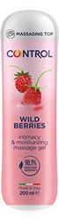 CONTROL Wild Berries Gel Massaggio 3 in 1 All'aroma di Fragoline di Bosco con 98,1% di ingredienti naturali - 100% Made in Italy - 200 ml