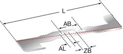 STIGA - Cuchilla para cortacésped (460 mm, apta para STIGA MULTICLIP 46)