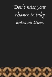 Blank Notebook: Take notes easily anytime