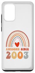 Carcasa para Galaxy S20+ Awesome Since 2003 21st Birthday Boho Rainbow 21 Years Old