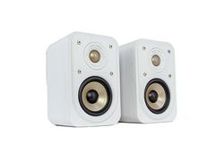 Polk Audio Signature Elite ES10 Enceintes Surround Hi-Res, Satellites Compactes, Compatibles Dolby Atmos/DTS:X (Paire) - Blanches