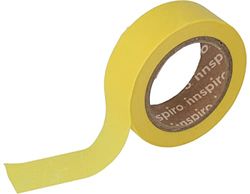 Masking Tape Washi Tape geel 15 mm x 10 m. Serie Lisa Basics