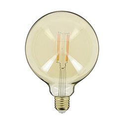 Xanlite Lampadina LED E27 Vintage G125 Attacco E27 - Lampadina Vintage E27 LED Angolo Illuminazione 320°- Lampadina a filamento E27 7W equivalente 50W 638 Lm- Lampadina a globo E27 LED Luce Bianco