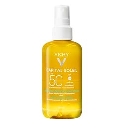 Vichy Capital Soleil återfuktande solskydd vattenspray SPF50 med hyaluronsyra 200 ml, Nej, 6.96 l (Pack of 1)