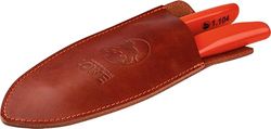 Original LÖWE Lemmetbeschermer en holster – 9808 | beschermt bij het dragen op het lichaam tegen verwondingen | Made in Germany | 100% echt leer