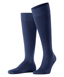 FALKE Energizing Cotton M Kh sottili con compressione 1 paio, Calzini lunghi Uomo, Blu Deep Blue 6418, 41-42