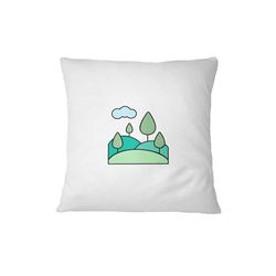 Bona Basics Funda de Almohada Decorativa, poliéster, Blanco 1, 45 x 45 cm