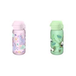 ion8 Botella de Agua para Niños, 350ml, a Prueba de Fugas, Fácil de Abrir, Cerradura Segura & Botella de Agua para Niños, 350ml, a Prueba de Fugas, Fácil de Abrir, Cerradura Segura