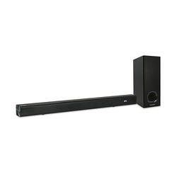Metronic 477592 Barre de Son TV avec Caisson Basses Filaire, Bluetooth 5.3, Enceinte Home Cinema Type Soundbar pour Téléviseur Toutes Marques, Télécommande, Montage Mural avec Kit ou à Poser