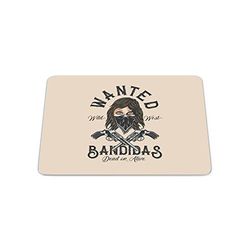 Bonamaison, Digital Print Rectangle Mouse Mat Non-slip Base for Office and Home, Size: 22x18cm