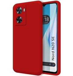 Tumundosmartphone Funda Silicona Líquida Ultra Suave para Oneplus Nord N20 SE Color Roja