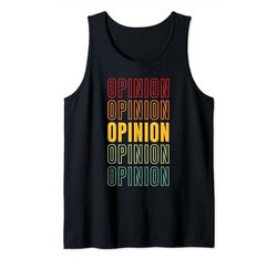 Orgullo de Opinión, Opinión Camiseta sin Mangas