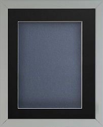Frame Company Radcliffe Grey 8x6 with Dark Blue BB and Black Mount for 6x4