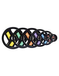 Softee Olympische halterschijf, voor volwassenen, uniseks, zwart, 5 kg