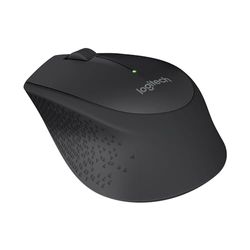 Logitech M280 Wireless Mouse, 2.4 GHz with USB Nano Receiver, 1000 DPI Optical Tracking, 3 Buttons, 18 Month Battery, Compatible with PC, Mac, Laptop, Chromebook - Black