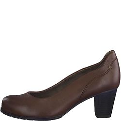 Jana Softline 8-22462-41 Comfortabele extra brede comfortabele schoen klassieke alledaagse schoenen zakelijke pumps, cognac, 40 EU Breed