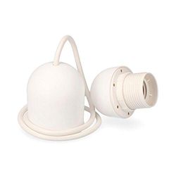 Ensemble suspendu blanc E27 de 80 cm de long, idéal pour éclairer et décorer votre espace. Apporte une touche moderne et élégante à n'importe quel environnement. Parfait pour les hauts plafonds.