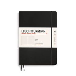 LEUCHTTURM1917 349298 Carnet Composition (B5), couverture souple, 123 pages numérotées, pointillés, noir