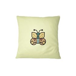 Bona Basics, Funda de cojín Decorativa,Decoración del hogar, para sofá, cafetería, Tamaño: 45X45 cm, Color: Amarillo Claro