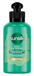 Sunsilk, Crème démêlante bouclés de rêve, crème pour cheveux bouclés défini, sans rinçage, formule active Fusion avec huile de macadamia, élasticité et biotine, 200 ml