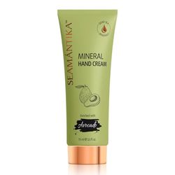 SEAMANTIKA - Mineral Hand Cream with Avocado Oil - Intense Hydration & Protective Care - Suitable for All Skin Types - Free from Parabens, Sulfates, Silicones, Mineral Oils - 75 ml