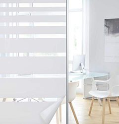 Raamfolie zelfklevend strepen 67x200 cm privacy film anti-UV statische hechting film zelfklevend, 201916000