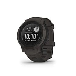 Garmin Instinct 2, Reloj Inteligente con GPS Resistente al Agua, Funciones Deportivas, Pulsioximetría, Puntuación de Sueño y Notificaciones del Smartphone, Negro (Reacondicionado)