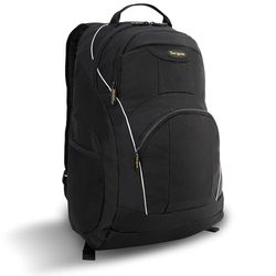 Targus Motor Laptop Backpack, Mochila de Transporte para Cuaderno, 40,6 cm, Color, Gris/Negro, 16 Inches Unisex Adulto