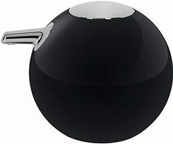 Spirella 11,5 x 11,5 x 10,5 cm, preto coleção Bowl, dispensador de sabão líquido, poliéster e ABS cromado