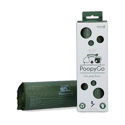 PoopyGo 300 sacchetti per escrementi di cane – Biodegradabili, profumo di lavanda, colore verde scuro - Verde