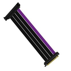 Cooler Master MasterAccessory - Cavo riser PCIe 4.0 x16, 300 mm, nero, compatibile con PCIe 4.0, schermato EMI 30 AWG, involucro protettivo in ABS per scheda grafica (MCA-U000C-KPCI40-300)