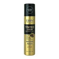 EBIN NEW YORK - TINTED COLOR TEMPORARY SPRAY - NATURAL BLACK - Unisex - 3.38oz (100ml) - Root Touch-Up and Gray Coverage Spray for Instant Hairline Fill, Quick-Dry Finish and No-Transfer Wear
