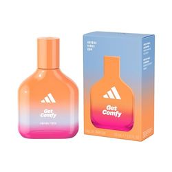 Adidas Vibes Get Comfy Eau de Parfum för alla, avslappnande och bekväm, långvarig doft, vanilj och mandarin, 50 ml