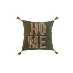 Home ESPRIT Boho naturlig grön kudde 45 x 5 x 45 cm