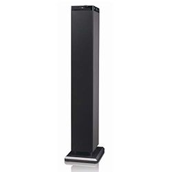 Majestic TS 92R CD BT USB AX Enceintes Tour avec Bluetooth NFC, Lecteur CD/MP3, Double USB, Entrée AUX-in, Télécommande, Noir