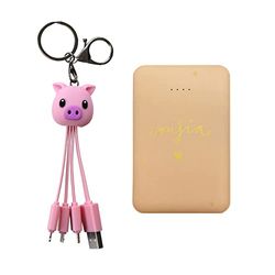 WONDEE Universal Charger 3 in 1 Pig + Powerbank 5.000Mah Lita på