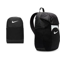 Nike DH7709-010 Nike Brasilia 9.5 Sports rugzak Unisex ZWART/ZWART/WIT, M, 24L & Nike Unisex Backpack Academy Storm-Fit, Black/White, DV0761-011, 30L, zwart/wit., 30L, Soccer