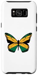 Coque pour Galaxy S8+ Papillon vert et orange