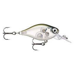 Rapala, Leurre de Pêche X-Light Crank Mid Runner, Taille : 3,5 cm/4 g, Leurre Eau Douce Flottant, Profondeur de Nage : 1,8-2,1 m, Matériel avec Construction Plastique, Ghost Shinner gHSH