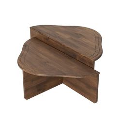 Hanah Home Tavolino da caffè, 100% Solid Wood, Taglia Unica