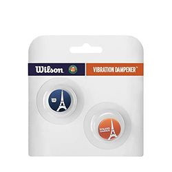 Wilson RG Eiffel Tower DAMPENER Blue/Orange/Wh, Impugnature da Tennis e Altro Unisex Adulto, Blu/Arancione/Bianco, Nessuna Dimensione