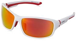 ALPINA Unisex - Vuxna, LYRON Sportglasögon, white-red matt/red, One Size